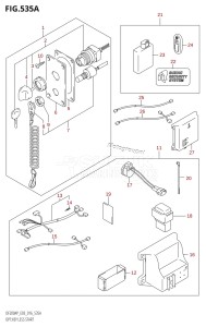 DF200AP From 20003P-610001 (E03)  2016 drawing OPT:KEY LESS START