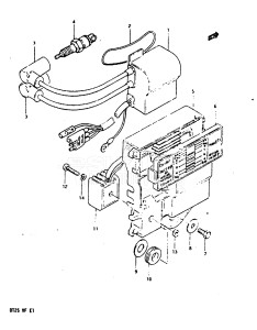 DT25 From 02503-507355 ()  1985 drawing IGNITION