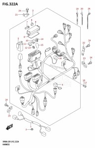 DF50A From 05003F-210001 (E01)  2012 drawing HARNESS (DF40A:E01)