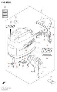 DF150Z From 15001Z-680001 (E03)  2006 drawing ENGINE COVER ((DF175T,DF175Z):(K10,011))