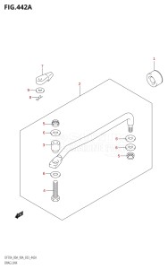 07003F-010001 (2010) 70hp E03-USA (DF70A  DF70AT  DF70AT    DF70ATH  DF70ATH   DF70ATH    DF70ATK10) DF70A drawing DRAG LINK