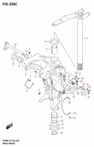 DF250ATSS From 25001N-440001 (E03)  2024 drawing SWIVEL BRACKET (L-TRANSOM)