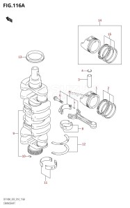 DF140A From 14003F-310001 (E03)  2013 drawing CRANKSHAFT