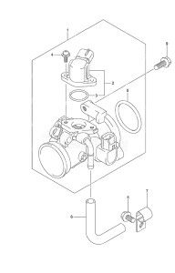 Outboard DF 20A drawing Throttle Body