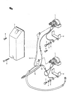 Outboard DT 55 drawing Trim Relay