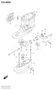 08002F-140001 (2021) 80hp E01 E40-Gen. Export 1 - Costa Rica (DF80AT) DF80A drawing DRIVE SHAFT HOUSING (DF70A,DF90A,DF100B)