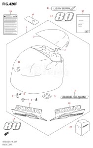 07003F-410001 (2014) 70hp E01 E40-Gen. Export 1 - Costa Rica (DF70A  DF70ATH) DF70A drawing ENGINE COVER (DF80A:E40)