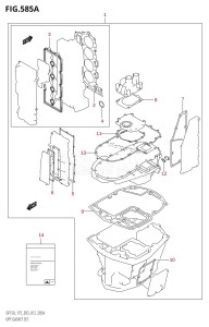 DF175T From 17502F-210001 (E03)  2012 drawing OPT:GASKET SET (DF150T:E03)