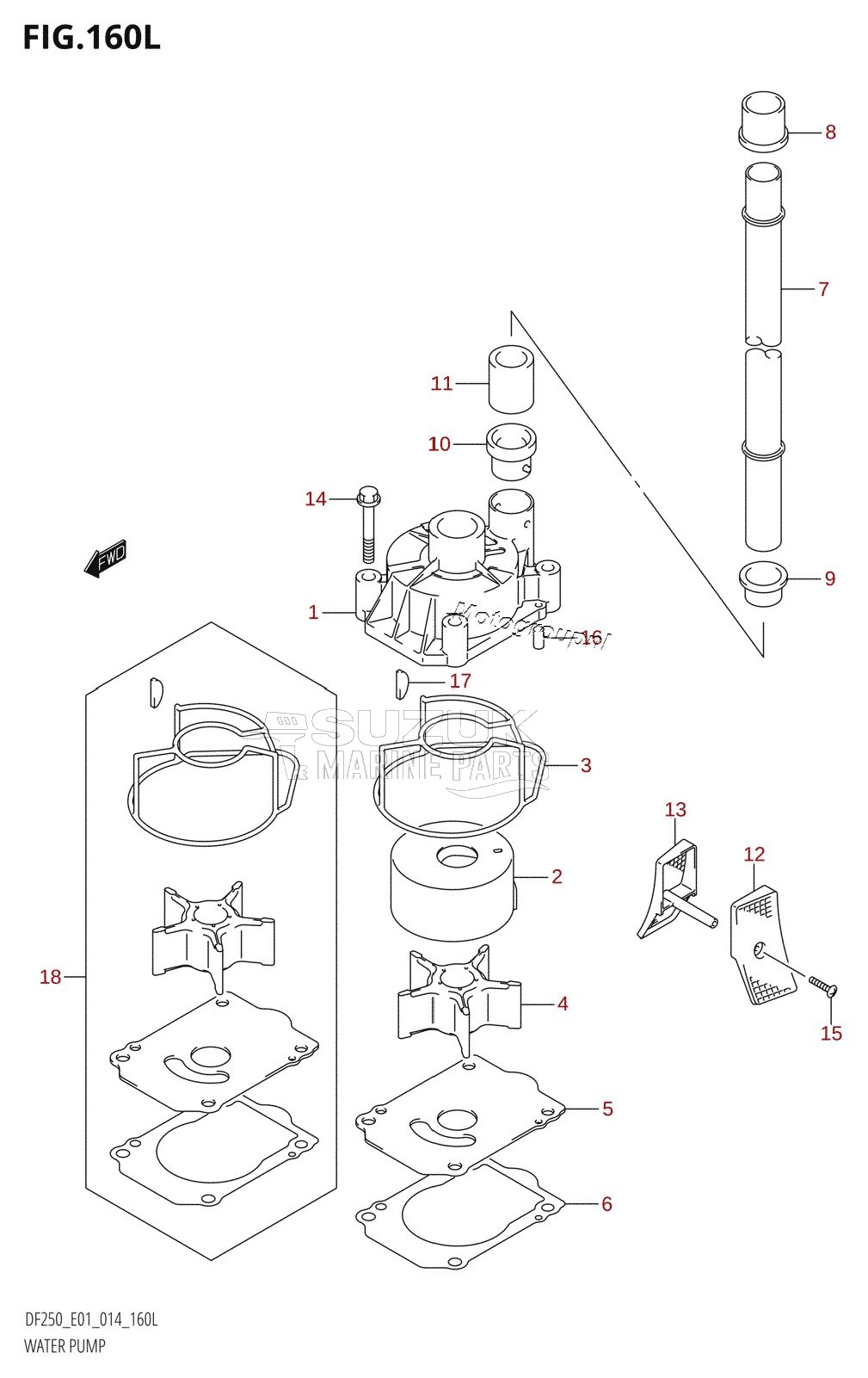 WATER PUMP (DF250Z:E01)