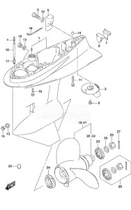 DF 115A drawing Gear Case