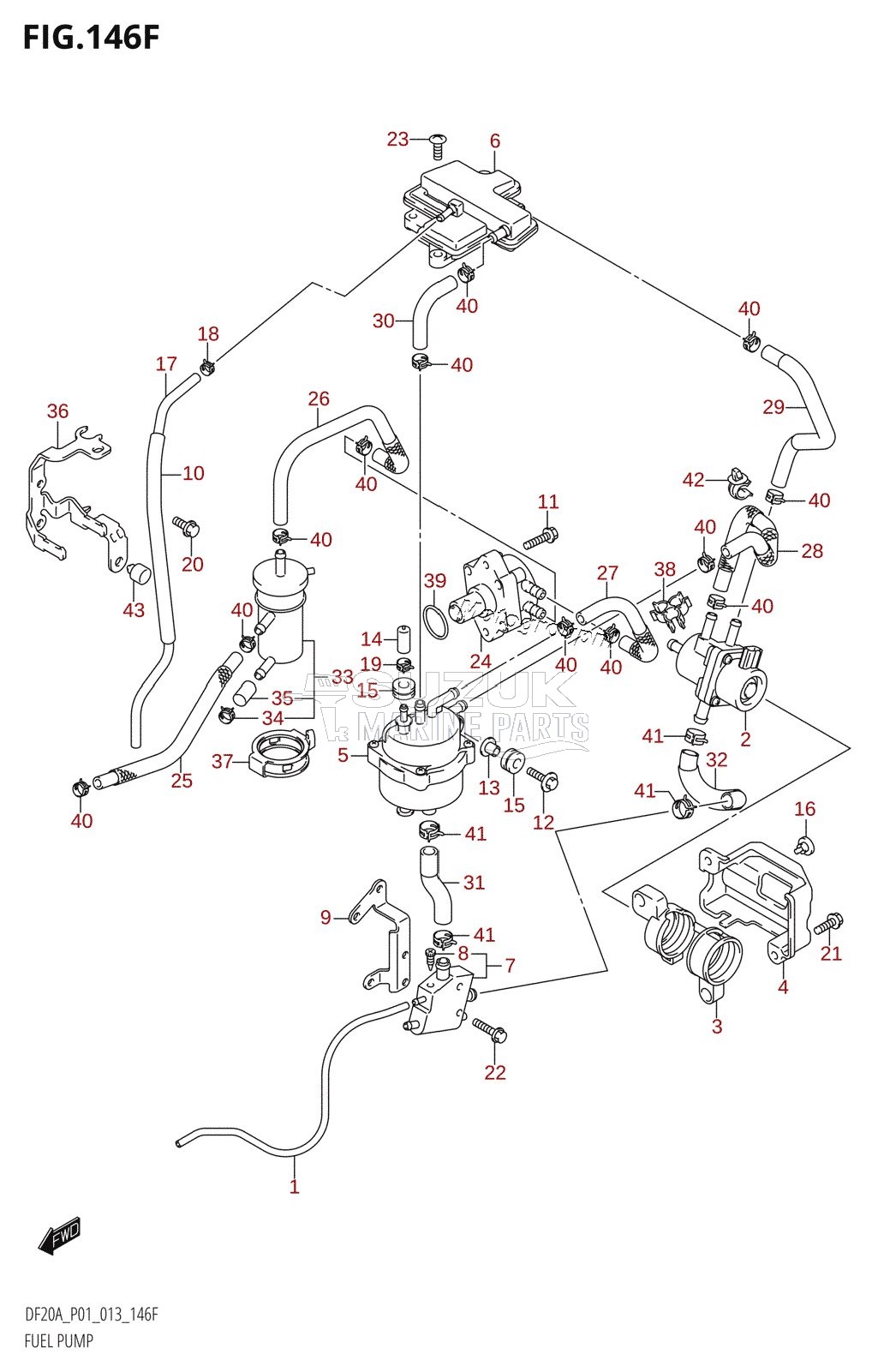 FUEL PUMP (DF20A:P40)