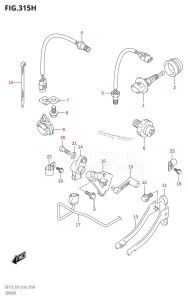 DF175ZG From 17502Z-610001 (E01 E40)  2016 drawing SENSOR (DF150ZG:E40)