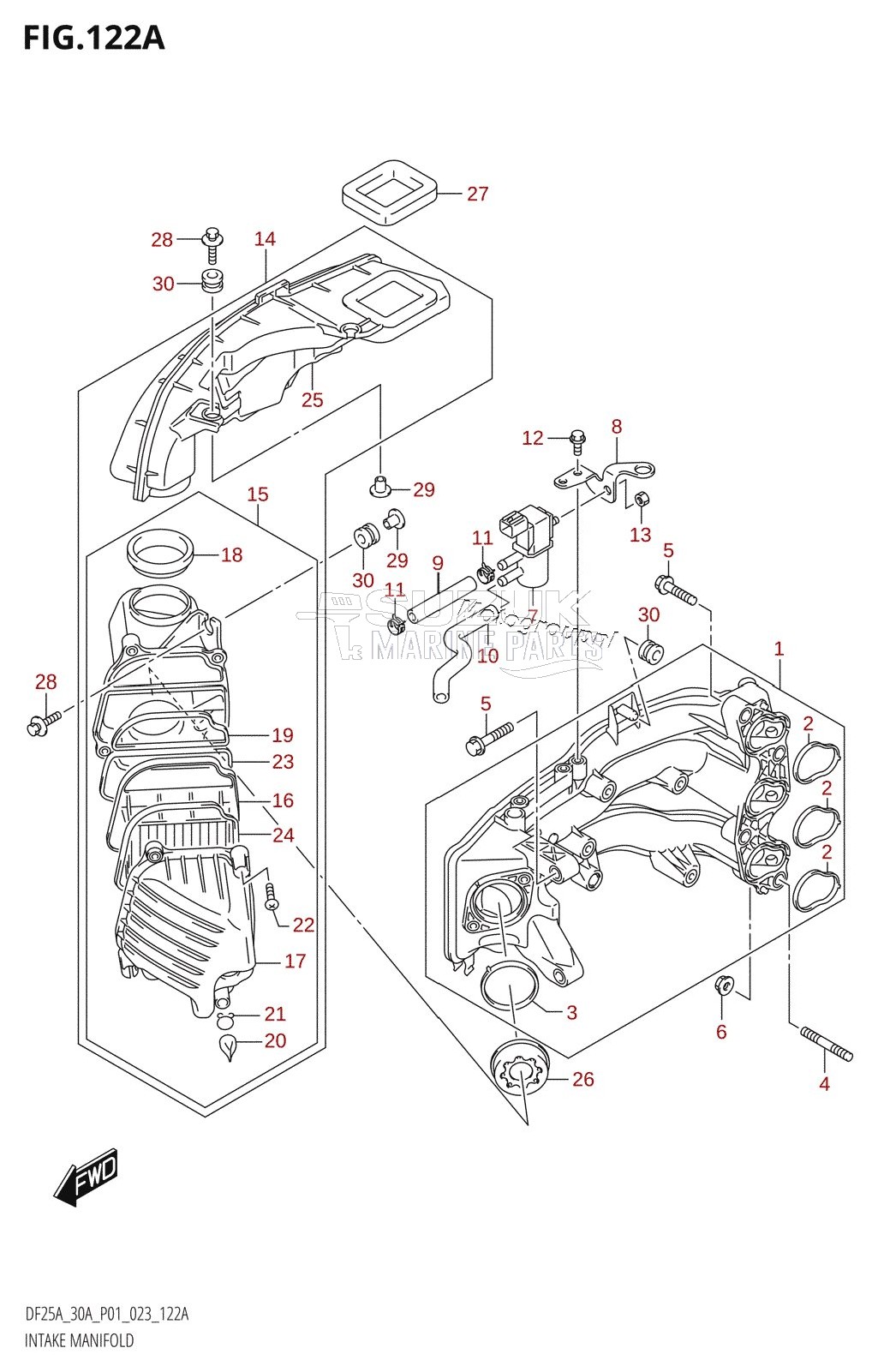 INTAKE MANIFOLD (020:(DF25A,DF25AT,DF25ATH))