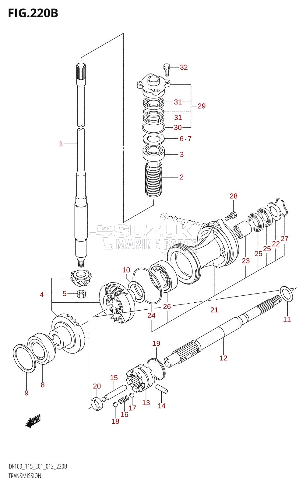 TRANSMISSION (DF100T:E40)