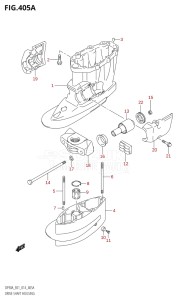 07003F-410001 (2014) 70hp E01 E40-Gen. Export 1 - Costa Rica (DF70A  DF70ATH) DF70A drawing DRIVE SHAFT HOUSING