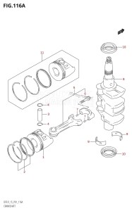 DF9.9 From 00992F-421001 (P01)  2004 drawing CRANKSHAFT