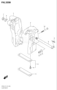 08002F-910001 (2019) 80hp E01 E40-Gen. Export 1 - Costa Rica (DF80A) DF80A drawing CLAMP BRACKET (DF70ATH,DF80A,DF90ATH)