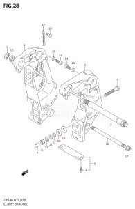 DF140Z From 14002Z-110001 (E03)  2011 drawing CLAMP BRACKET