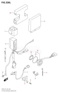 04003F-040001 (2020) 40hp E01-Gen. Export 1 (DF40A  DF40AQH  DF40ATH) DF40A drawing PTT SWITCH / ENGINE CONTROL UNIT (DF40ASVT)