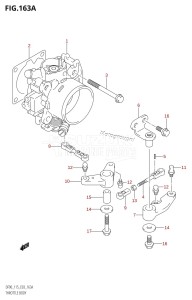 DF115T From 11501F-151001 (E03)  2001 drawing THROTTLE BODY