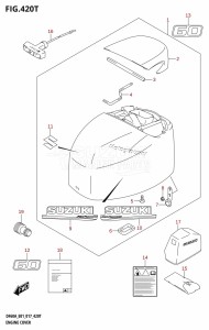 DF40A From 04003F-710001 (E01)  2017 drawing ENGINE COVER (DF60AVTH:E01)