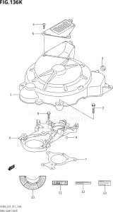 04003F-310001 (2013) 40hp E01-Gen. Export 1 (DF40A  DF40AQH  DF40AST  DF40ATH) DF40A drawing RING GEAR COVER (DF60AQH:E40)