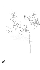 DF 25A drawing Clutch Rod Remote Control