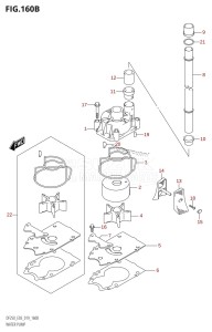 DF250 From 25003F-910001 (E03)  2019 drawing WATER PUMP (DF250ST)