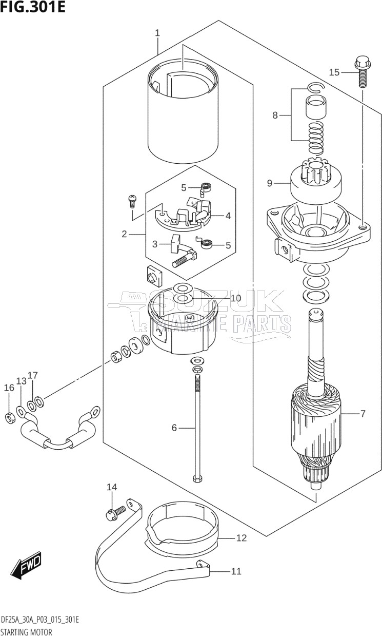 STARTING MOTOR (DF25AQ:P03)