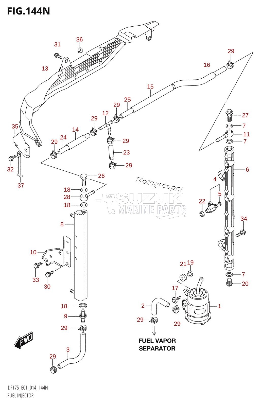 FUEL INJECTOR (DF175Z:E01)