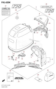 DF150Z From 15002Z-410001 (E03)  2014 drawing ENGINE COVER (DF175T:E03)