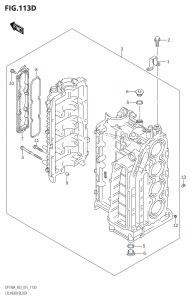 DF100A From 10003F-510001 (E03)  2015 drawing CYLINDER BLOCK (DF140AT:E03)