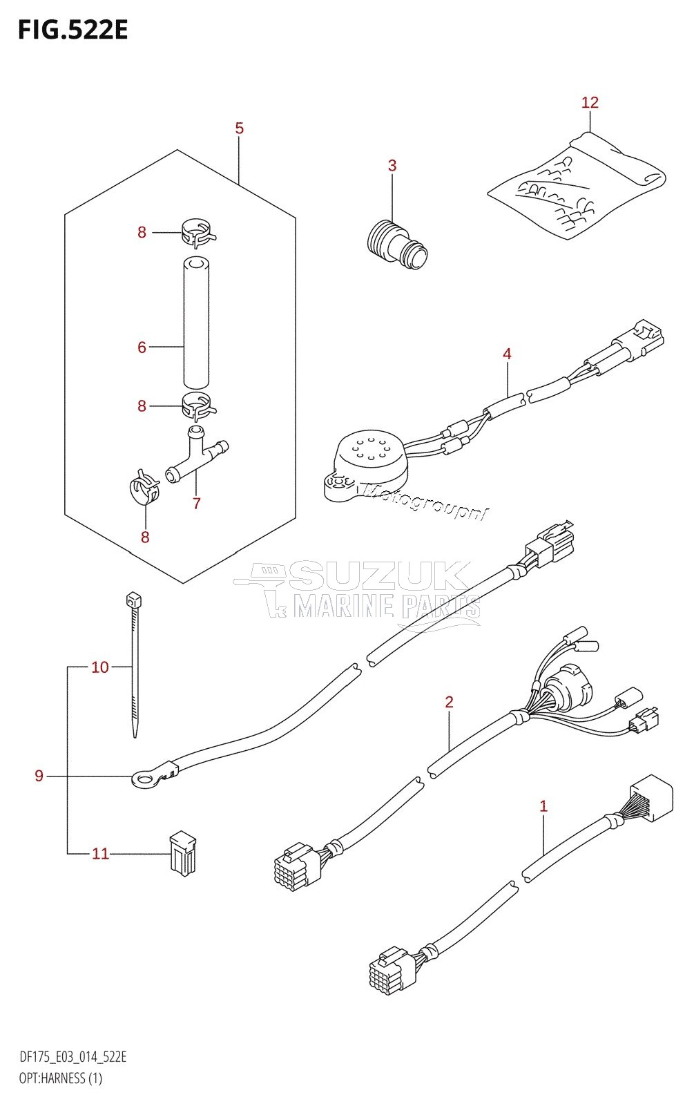 OPT:HARNESS (1) (DF175T:E03)