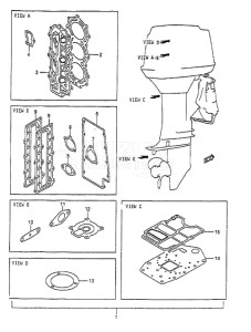 Outboard DT 55 drawing Gasket Set