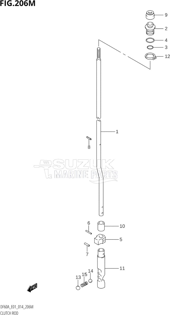 CLUTCH ROD (DF60ATH:E40)