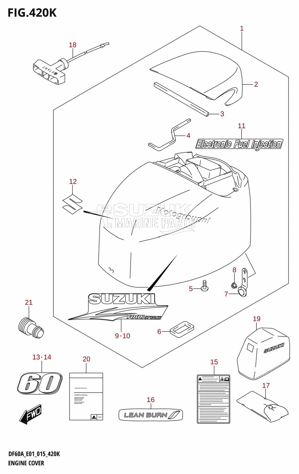 ENGINE COVER (DF60AQH:E40)