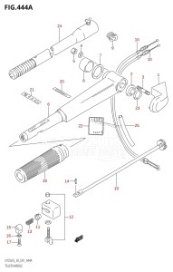 DT30 From 03001-510001 ()  2005 drawing TILLER HANDLE