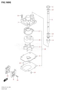 07003F-610001 (2016) 70hp E01 E40-Gen. Export 1 - Costa Rica (DF70A  DF70ATH) DF70A drawing WATER PUMP (DF90A:E01)