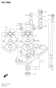 DT40 From 04005-910001 ()  2019 drawing WATER PUMP (DT40W:P40,DT40W:P90,DT40WR:P90)