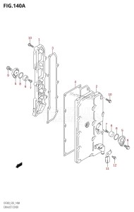 DF300 From 30001F-880001 (E03)  2008 drawing EXHAUST COVER