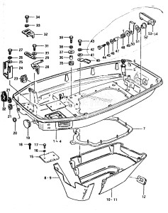 DT85 From 8501-001001 ()  1986 drawing LOWER COVER