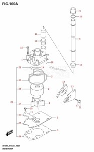 DF300A From 30002P-240001 (E11)  2022 drawing WATER PUMP (E01,E03,E11)