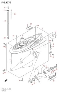 DF250ST From 25004F-210001 (E03)  2012 drawing GEAR CASE (DF250ST:E03)