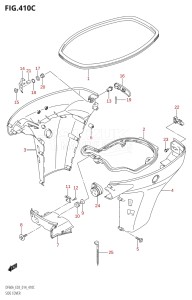 04003F-410001 (2014) 40hp E03-USA (DF40A) DF40A drawing SIDE COVER (DF60A)