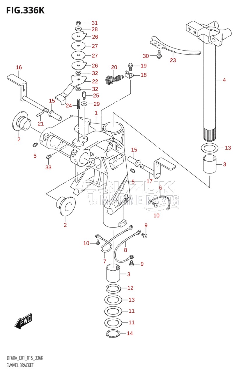 SWIVEL BRACKET (DF60AQH:E40)