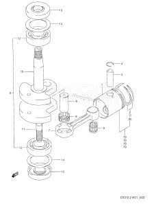 DT2.2 From 00221-461001 ()  1994 drawing CRANKSHAFT