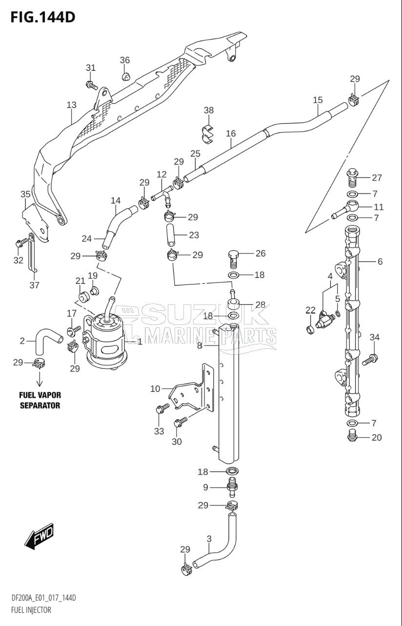 FUEL INJECTOR (DF200AZ:E40)