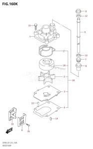 DF80A From 08002F-510001 (E01 E40)  2015 drawing WATER PUMP (DF90ATH:E40)