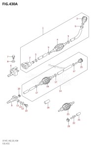 DF140 From 14002F-010001 (E03)  2010 drawing FUEL HOSE