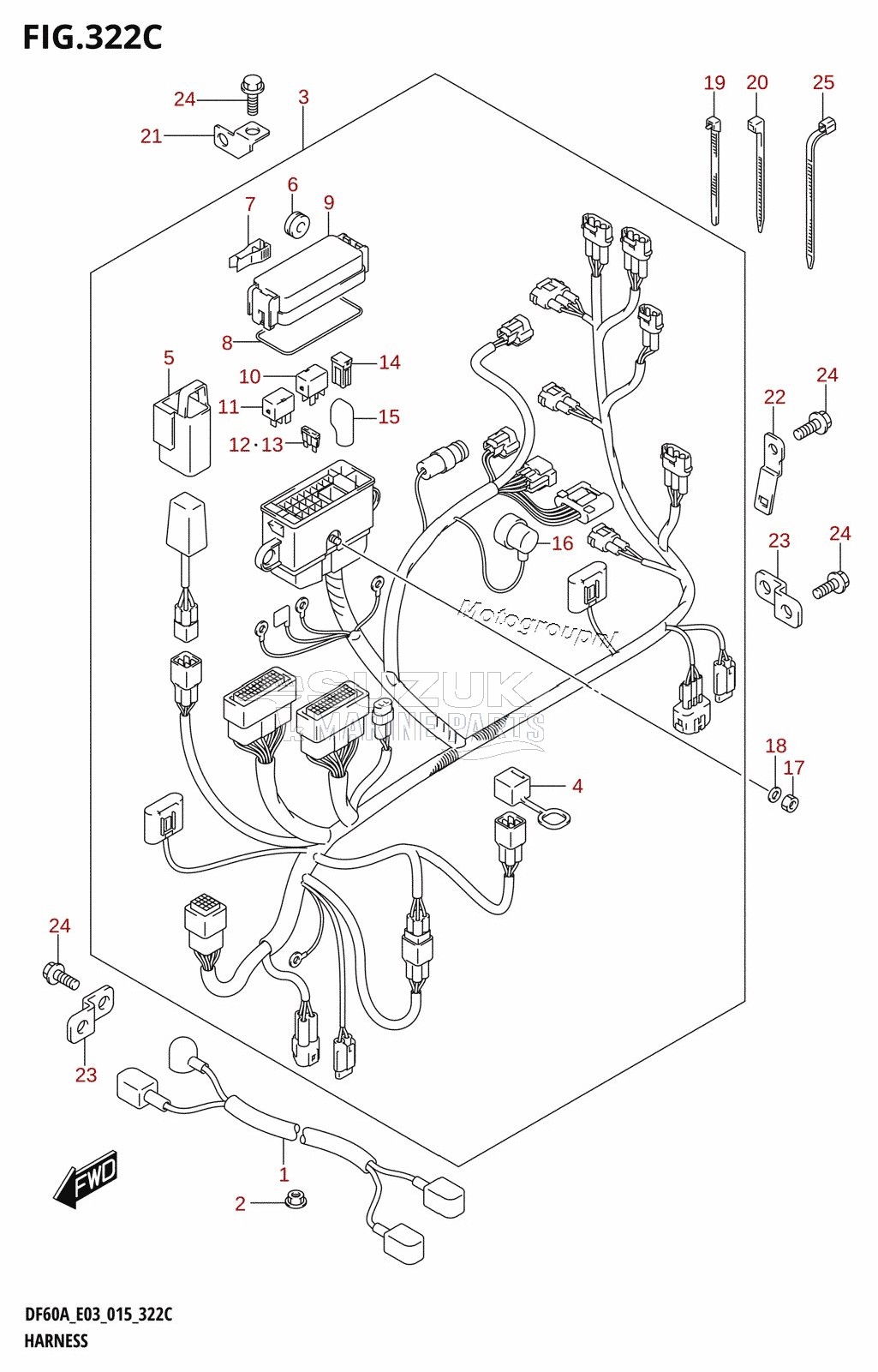 HARNESS (DF60A:E03)